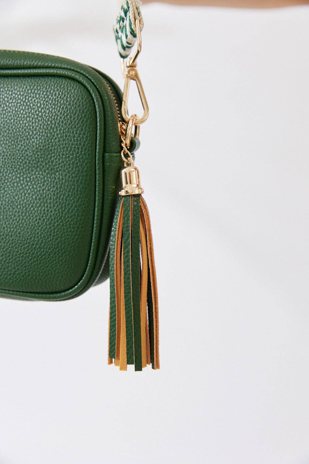 Vegan PU Leather Miami Crossbody - Jungle Green