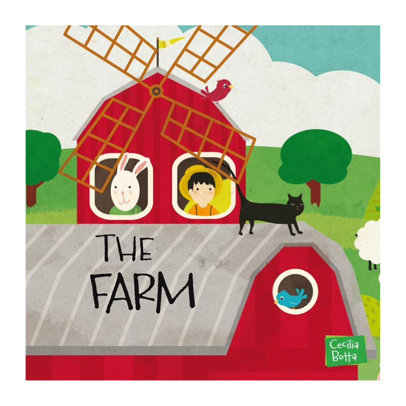 Farm Book and Giant Puzzle - The Farm, 30 pcs