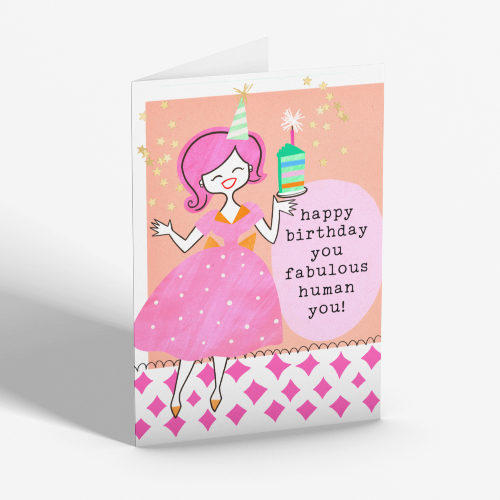 Happy Birthday You Fabulous Person Card