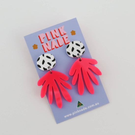 Deanne Hot Pink Dangle Earrings