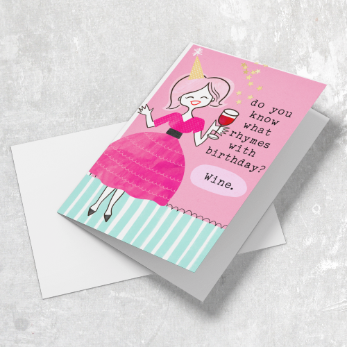What Rhymes With Birthday Card