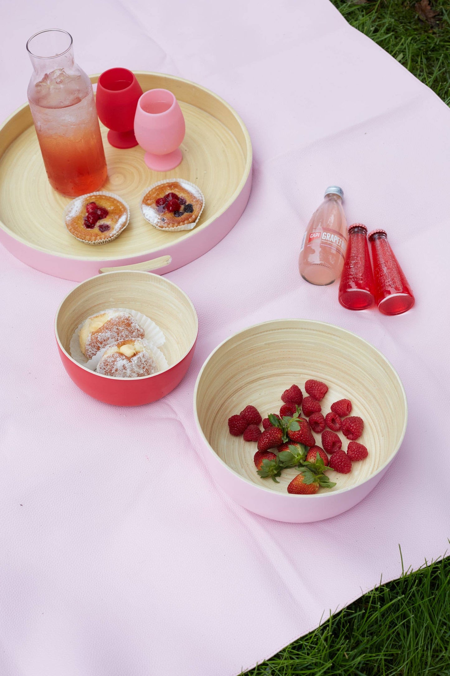 Cherry + Blush | Bebb | Biodegradable Bamboo Bowls