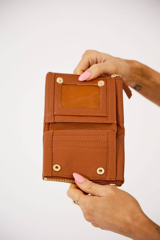 Vegan PU Leather Hamptons Wallet - Tan