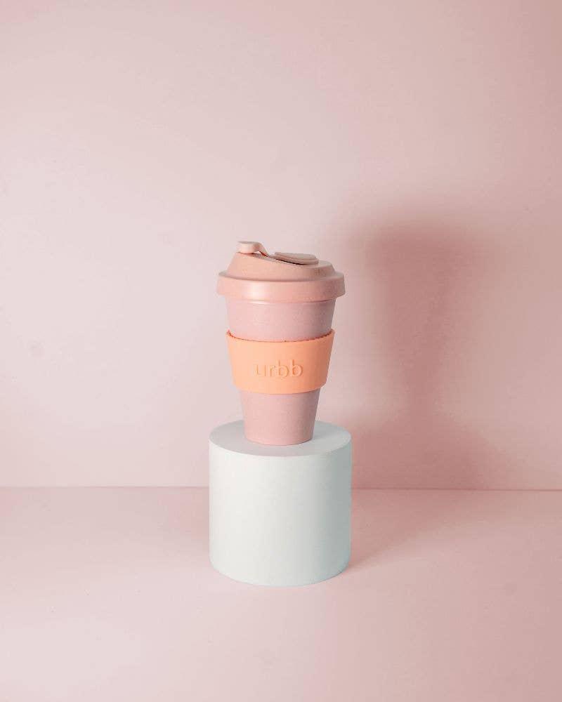 Peach + Petal | Urbb | Biodegradable Bamboo Coffee Cup