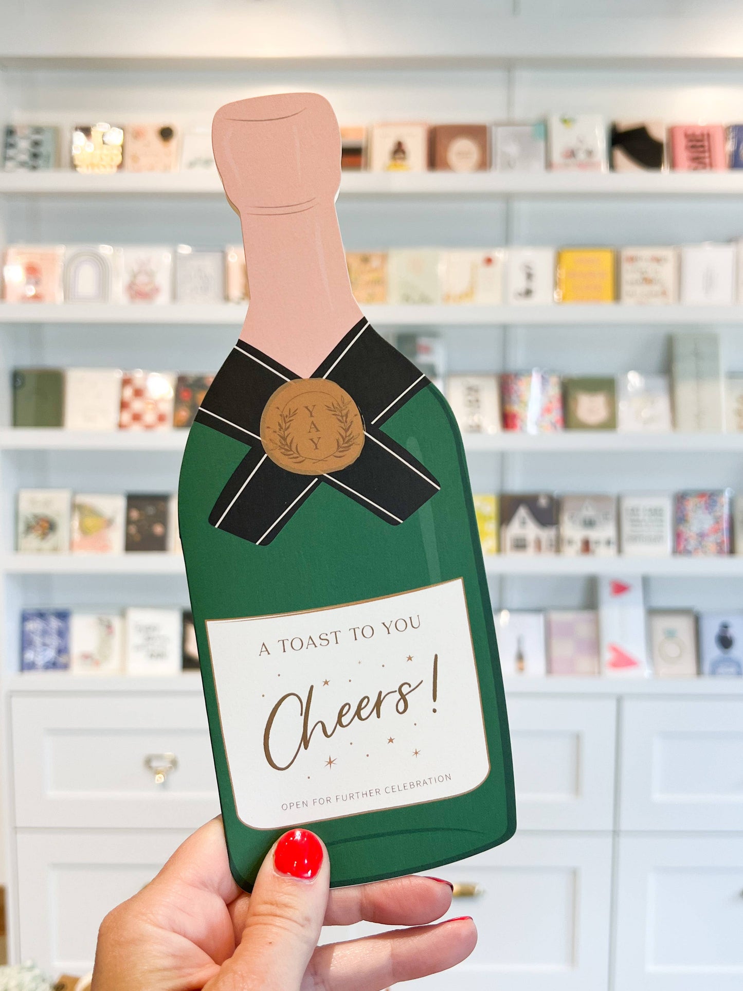 A Toast To You Champagne Congratulations Card