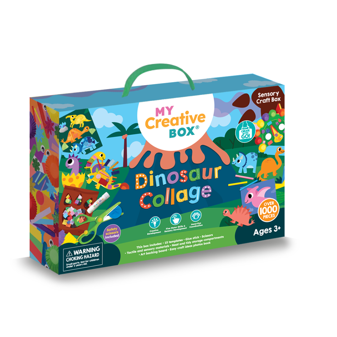 Dinosaur Collage Sensory Craft Box