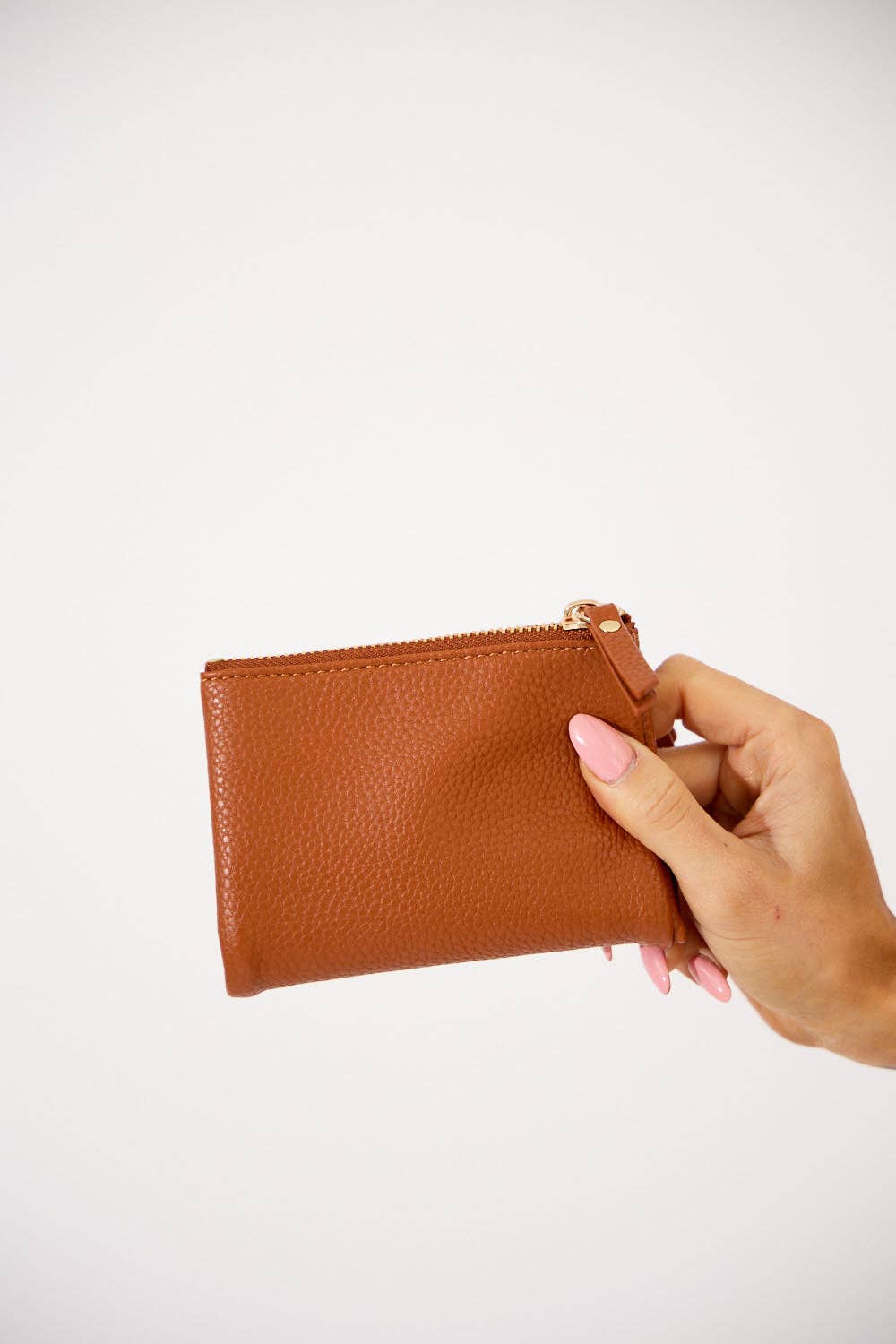 Vegan PU Leather Hamptons Wallet - Tan