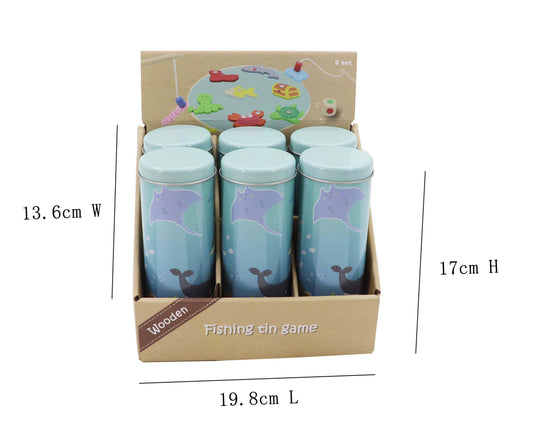 Fishing Game In Tin 6Pcs/Inner