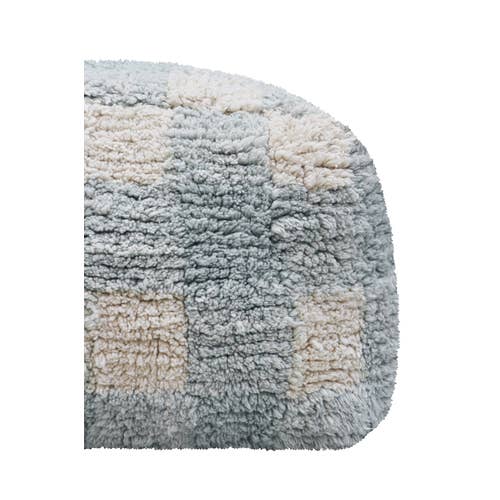 Pouf Vichy Blue Sage