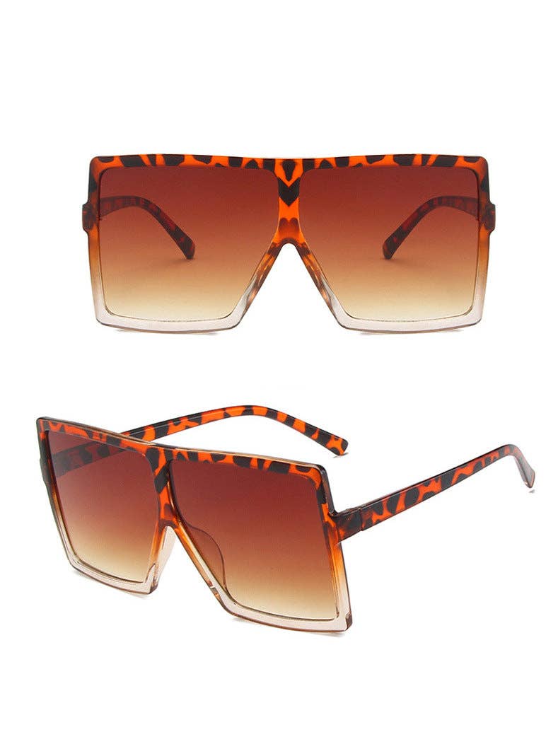 Sunglasses - Siena - Brown Leopard Fade