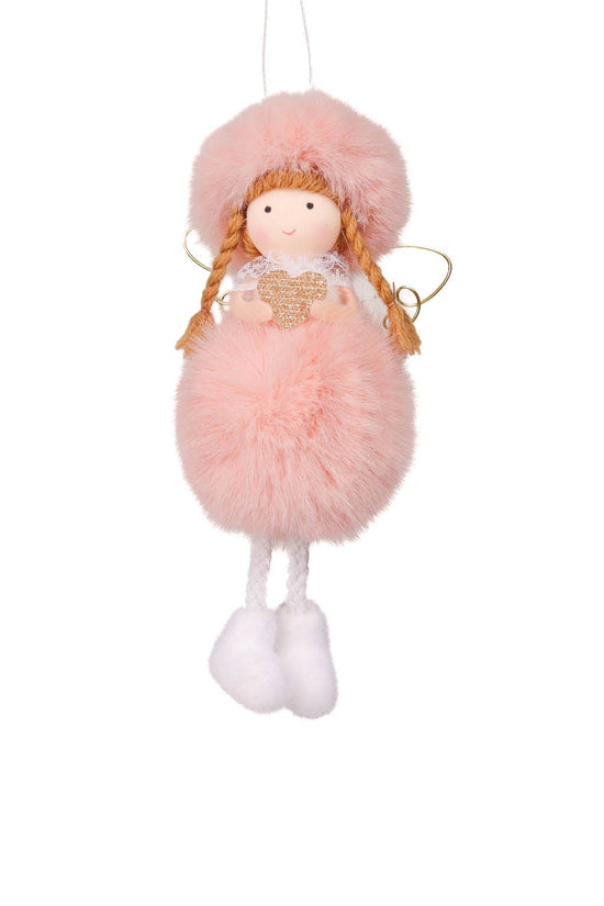 Hanging Pink Bubblegum Flying Angel Ornament