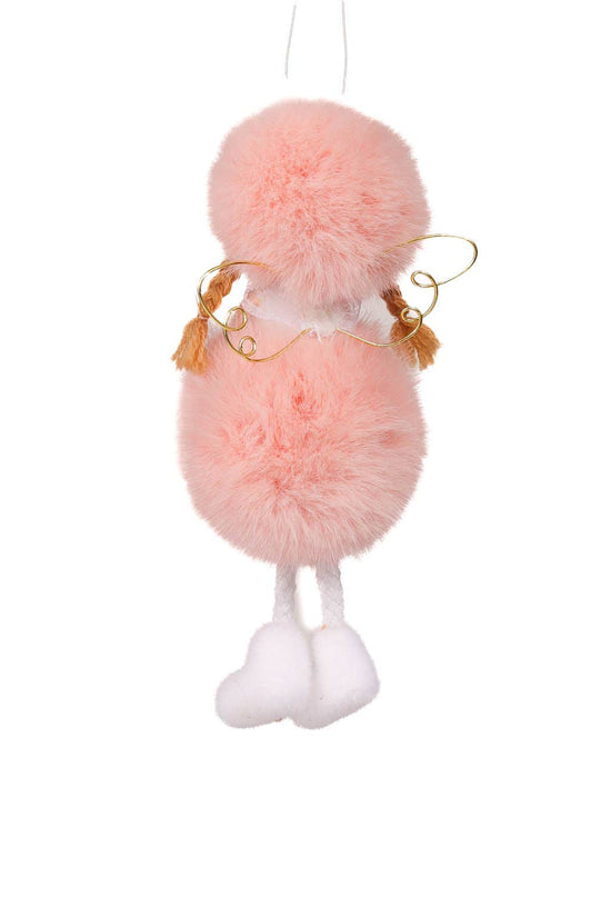 Hanging Pink Bubblegum Flying Angel Ornament