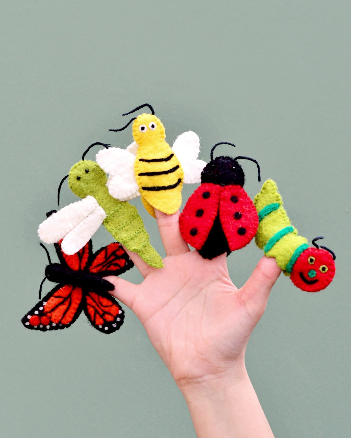 Insect + Bugs Finger Puppets