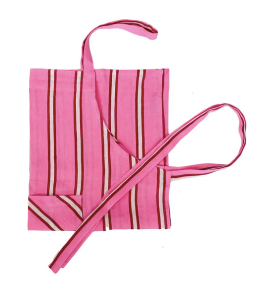 Raspberry Stripe Apron