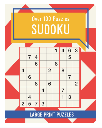 Geometric Large Print Puzzle Book (128pp) - Sudoku