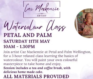 Caz Mackenzie Watercolour Painting Workshop