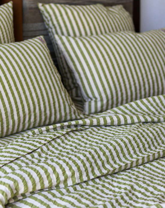 Seersucker Stripe Standard Pillowcase Set