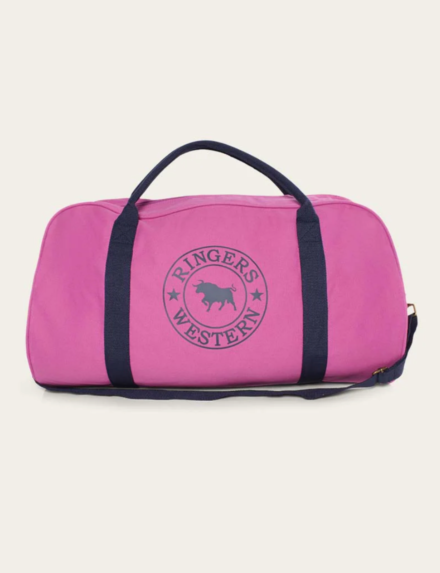 Gundagai Duffle Bag - Orchid with Dark Navy Print