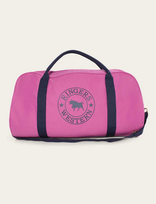 Gundagai Duffle Bag - Orchid with Dark Navy Print