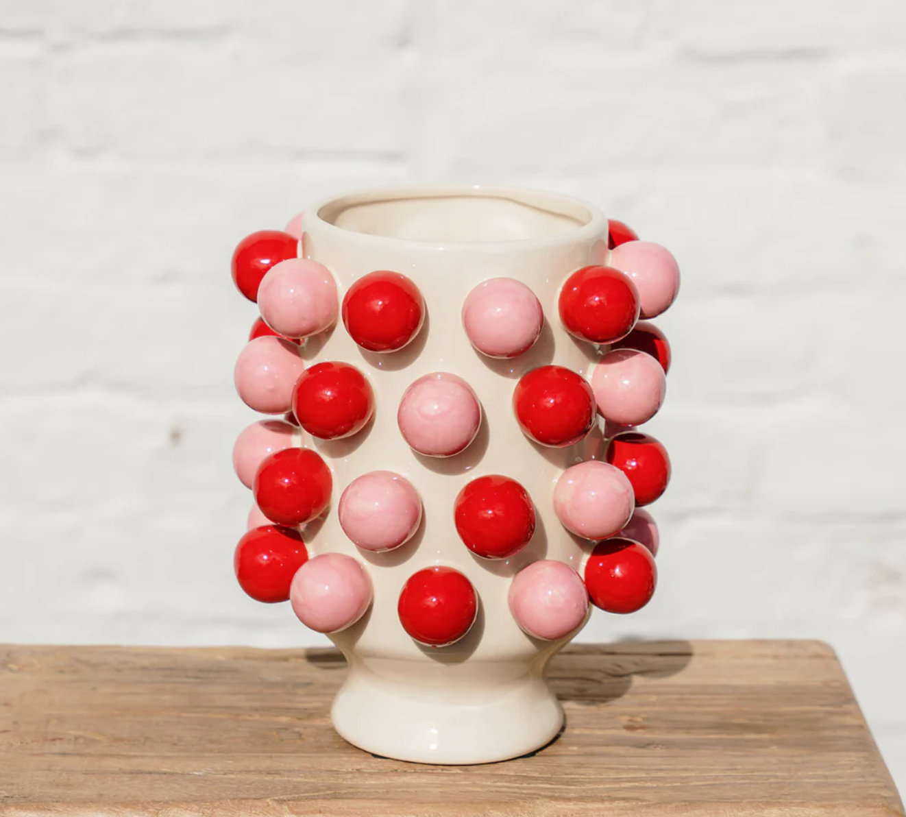 Bubble Vase - Pink + Red