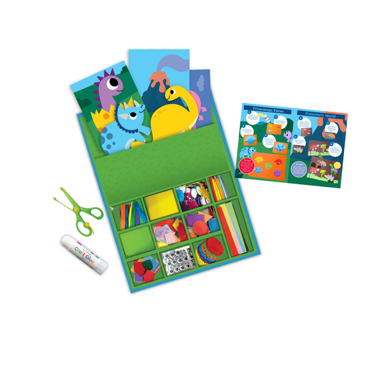 Dinosaur Collage Sensory Craft Box