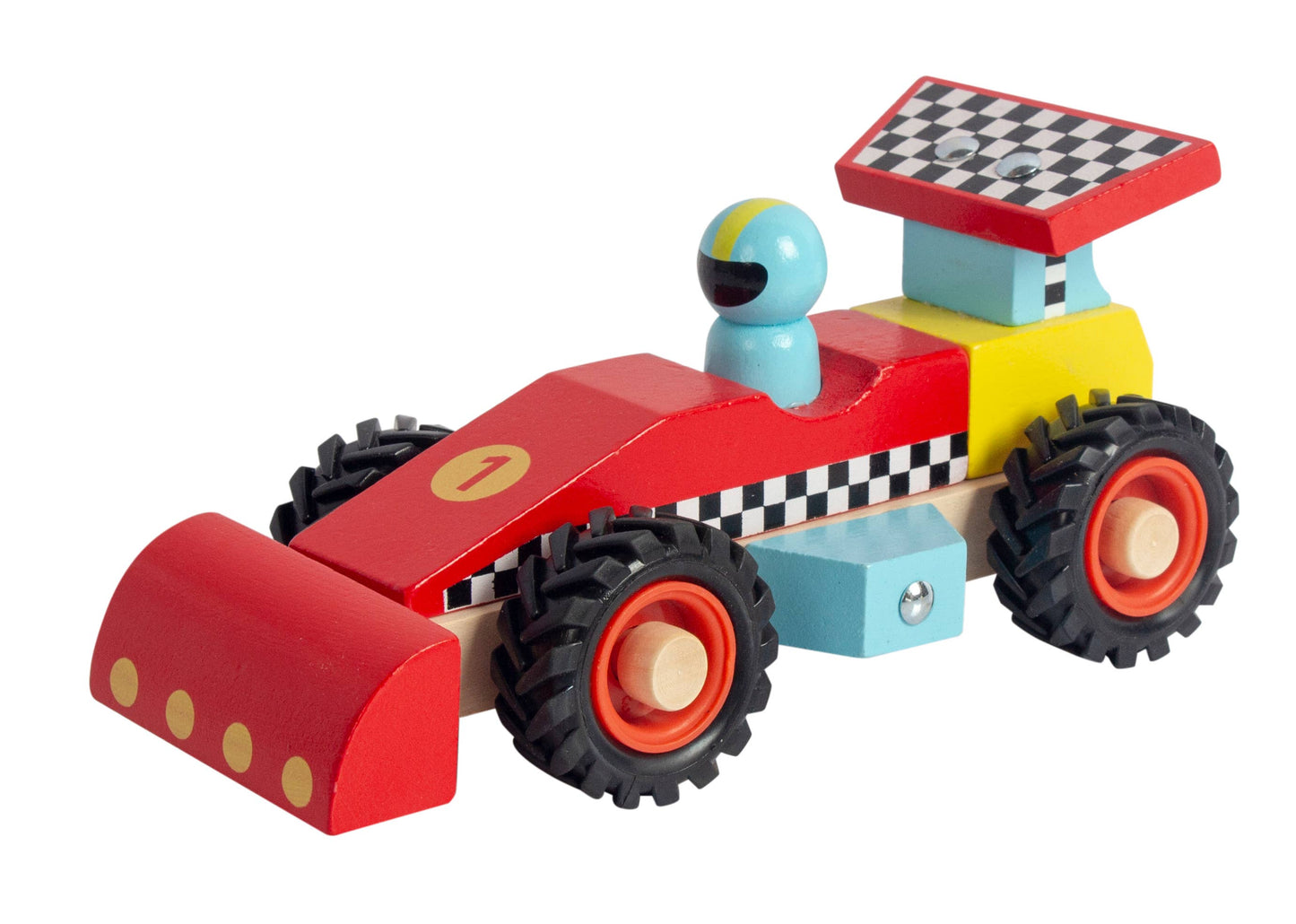 Wooden Racing Car-Red