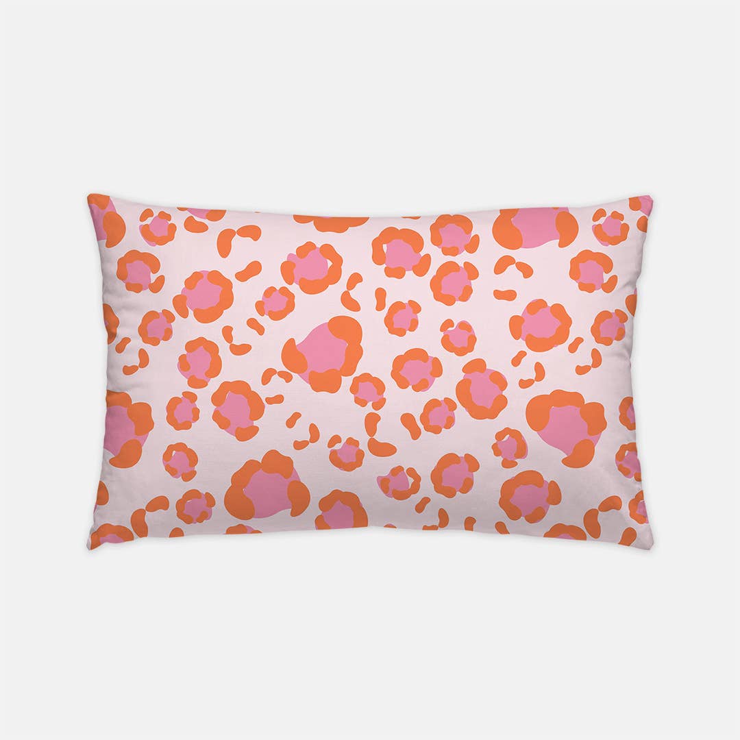 Pillow-Indoor/Outdoor - Pink Leopard