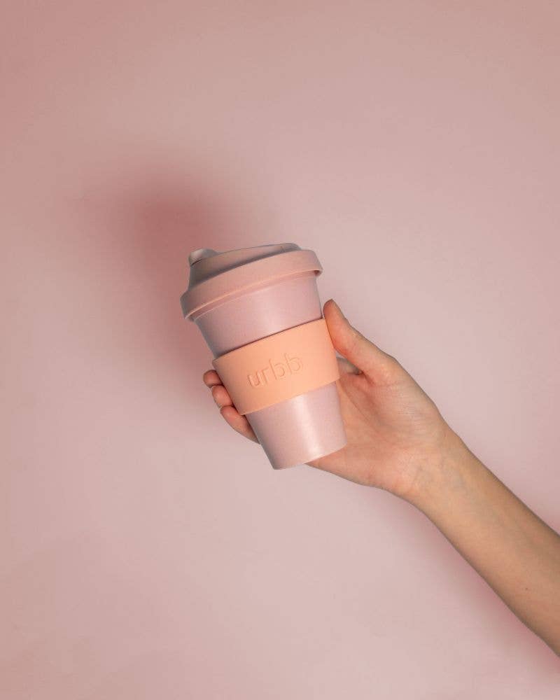 Peach + Petal | Urbb | Biodegradable Bamboo Coffee Cup