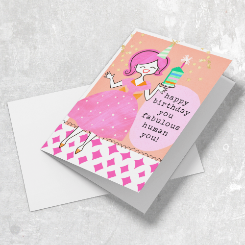 Happy Birthday You Fabulous Person Card
