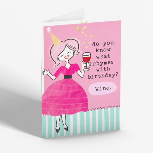 What Rhymes With Birthday Card