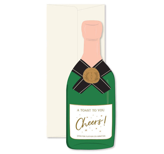 A Toast To You Champagne Congratulations Card