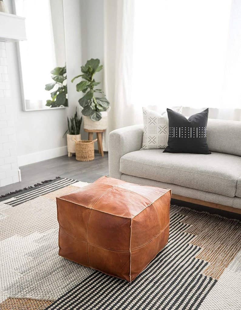 Moroccan Square Ottoman/Pouffe