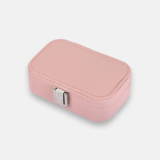 Baby Pink Mini Travel Rectangle Jewellery Box